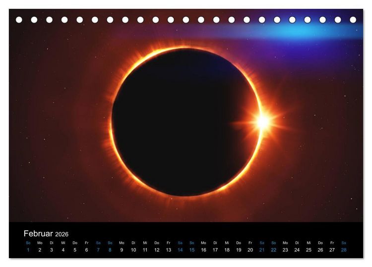 Produktbild: Weit entfernte unbekannte Welten (Tischkalender 2026 DIN A5 quer), CALVENDO Monatskalender