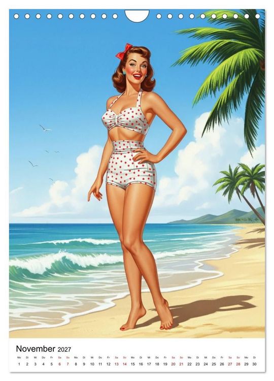 Produktbild: Charme & Kurven: Die Pin-ups der Golden 50s (Wandkalender 2027 DIN A4 hoch), CALVENDO Monatskalender