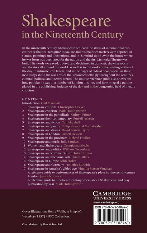 Produktbild: Shakespeare in the Nineteenth Century