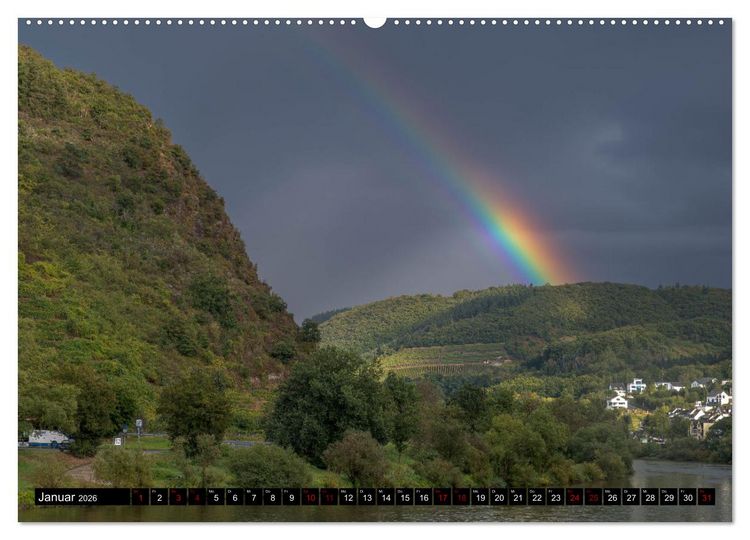 Produktbild: Die Mosel zwischen Bremm und Koblenz (hochwertiger Premium Wandkalender 2026 DIN A2 quer), Kunstdruck in Hochglanz