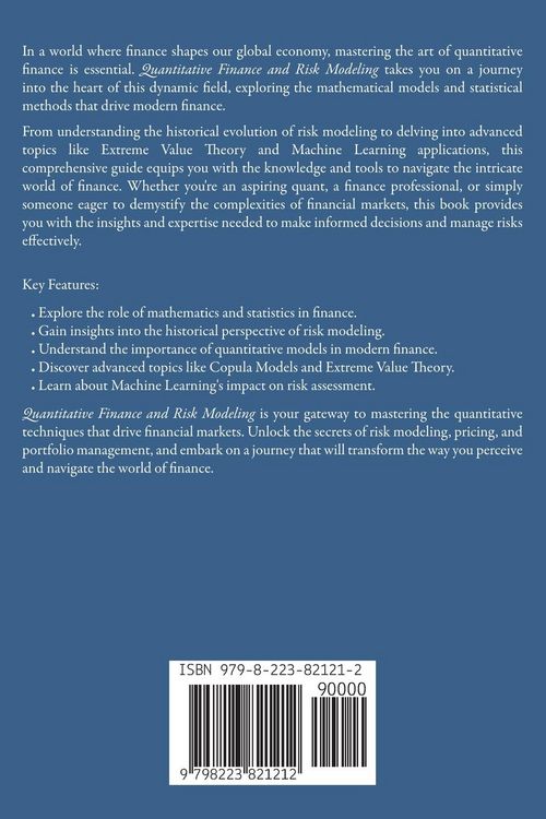 Produktbild: Quantitative Finance and Risk Modeling