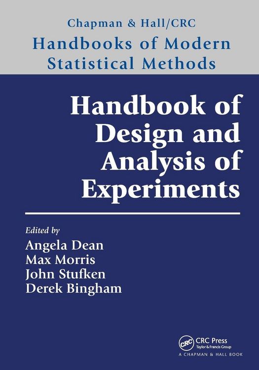 Produktbild: Handbook of Design and Analysis of Experiments