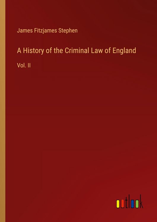 Produktbild: A History of the Criminal Law of England