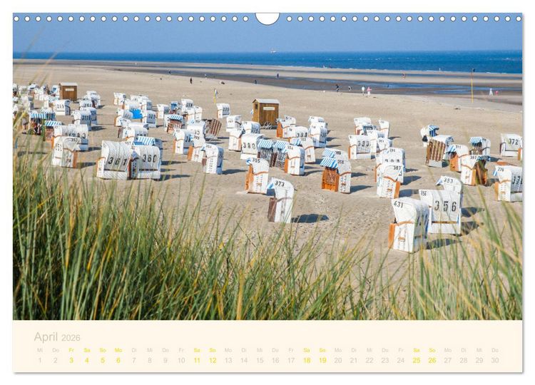 Produktbild: Traumstr&auml;nde der Nordsee (Wandkalender 2026 DIN A3 quer), CALVENDO Monatskalender