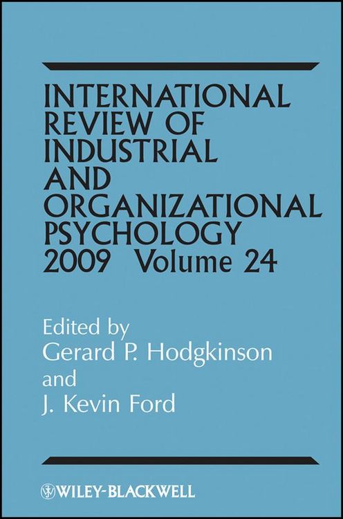 Produktbild: International Review of Industrial and Organizational Psychology 2009, Volume 24