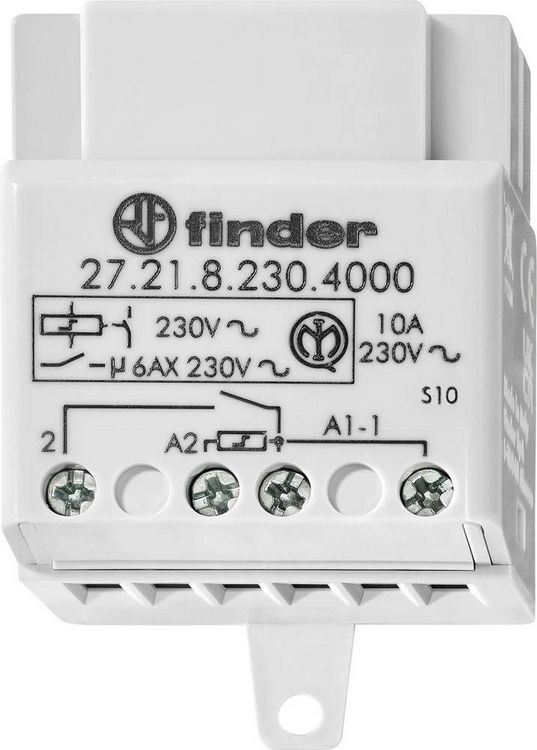 Produktbild: Finder Stromsto&szlig;-Schalter Unterputz 27.21.8.230.4000 1 Schlie&szlig;er 230 V/AC 10 2300 VA 1St.