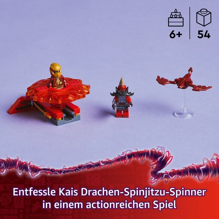 Produktbild: LEGO NINJAGO Kais Drachen-Spinjitzu-Spinner - Ninja Spielzeug 71823