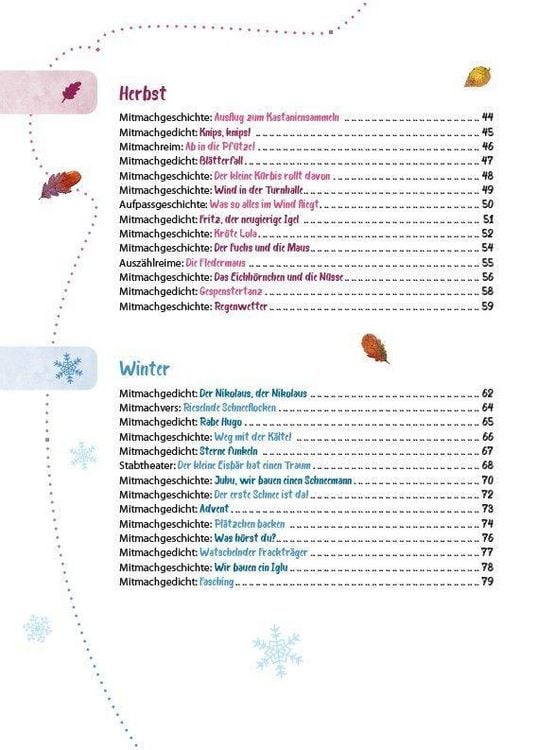 Produktbild: Das Krippen-Jahreszeitenbuch: Mitmachgeschichten und Mitmachgedichte
