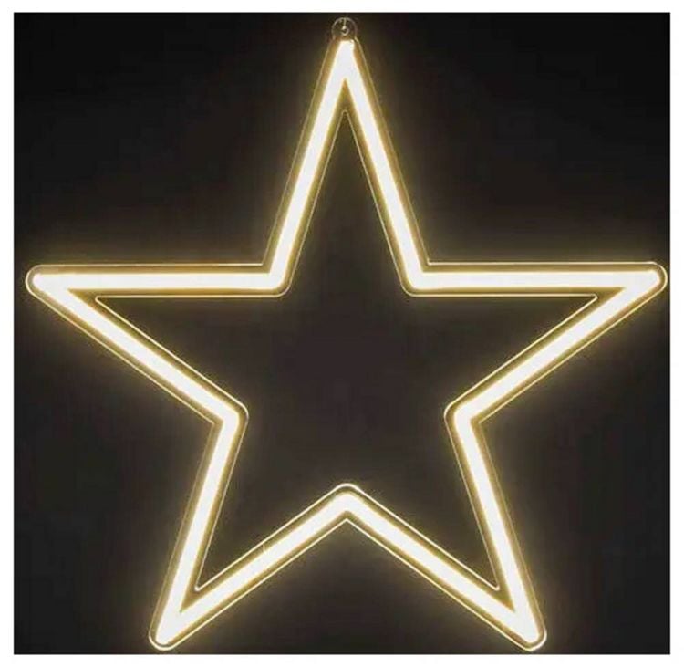 Konstsmide 2108-103 LED-Weihnachtsstern Stern Warmweiß LED Klar, Transparent kaufen