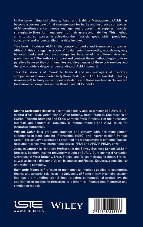 Produktbild: Asset and Liabilities Management for Banks and Insurance Companies