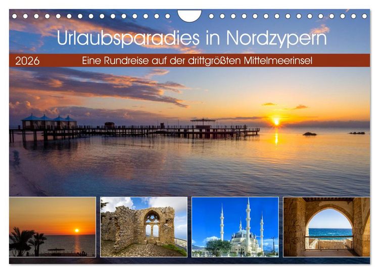 Produktbild: Urlaubsparadies in Nordzypern (Wandkalender 2026 DIN A4 quer), CALVENDO Monatskalender