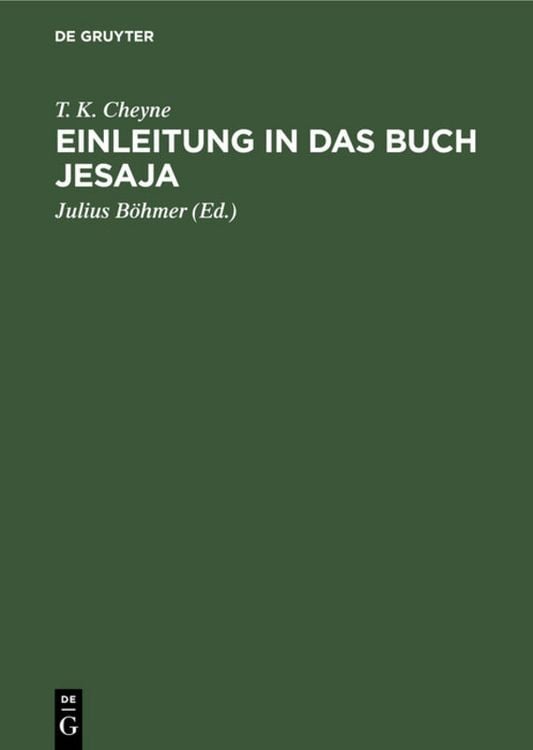 Produktbild: Einleitung in das Buch Jesaja