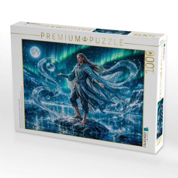 Produktbild: CALVENDO Puzzle Wassermann Magischer Wasser Magier im Mondlicht | 1000 Teile Lege-Gr&ouml;&szlig;e 64x48cm Foto-Puzzle f&uuml;r gl&uuml;ckliche Stunden
