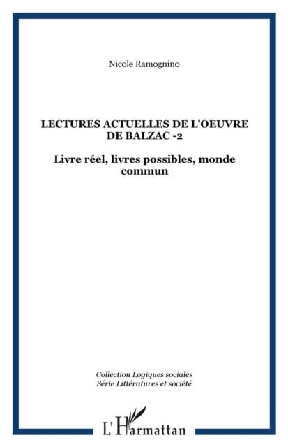 Produktbild: Lectures actuelles de l'oeuvrede balzac