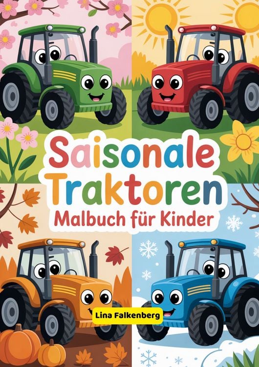 Produktbild: Saisonale Traktoren Malbuch f&uuml;r Kinder