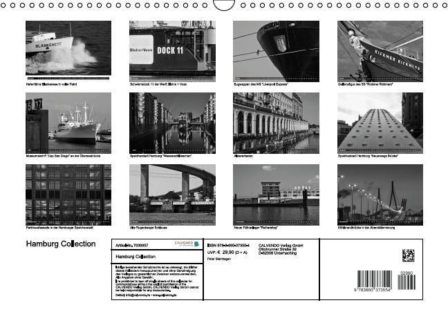 Produktbild: Hamburg Collection (Wandkalender immerw&auml;hrend DIN A3 quer)