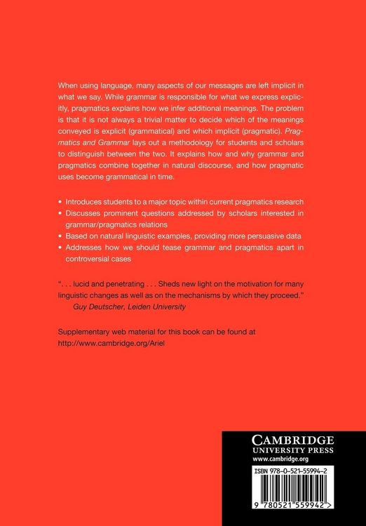 Produktbild: Pragmatics and Grammar