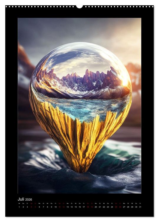 Produktbild: Visionen einer anderen Welt (Wandkalender 2026 DIN A2 hoch), CALVENDO Monatskalender