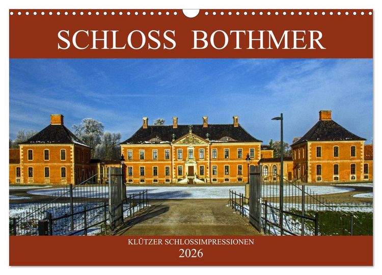 Produktbild: Schloss Bothmer - Kl&uuml;tzer Schlossimpressionen (Wandkalender 2026 DIN A3 quer), CALVENDO Monatskalender