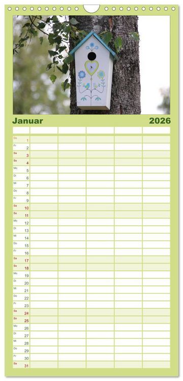 Produktbild: Familienplaner 2026 - Schweden 2026 mit 5 Spalten (Wandkalender, 21 x 45 cm) CALVENDO