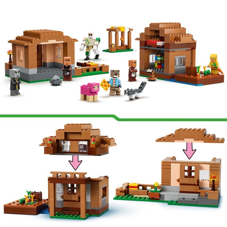 Produktbild: LEGO Minecraft 21596 Angriff des Magiers auf das Dorf, Gamer Spielzeug