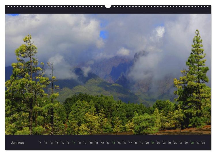 Produktbild: wildes La Palma (Wandkalender 2026 DIN A2 quer), CALVENDO Monatskalender