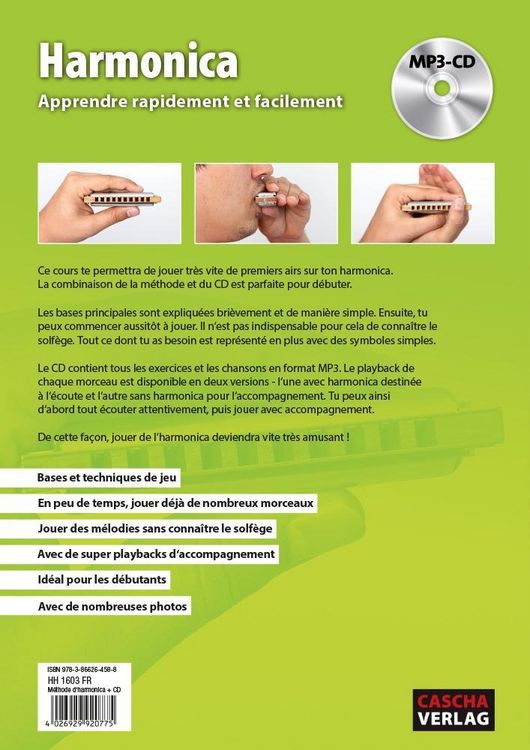 Produktbild: Harmonica - Apprendre rapidement et facilement
