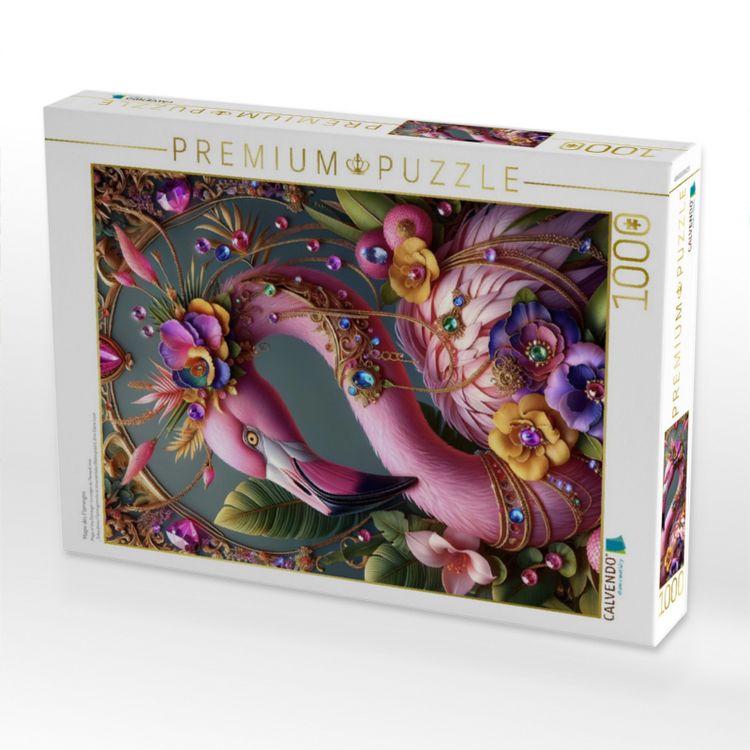 Produktbild: CALVENDO Puzzle Magie des Flamingos | 1000 Teile Lege-Gr&ouml;&szlig;e 64x48cm Foto-Puzzle f&uuml;r gl&uuml;ckliche Stunden