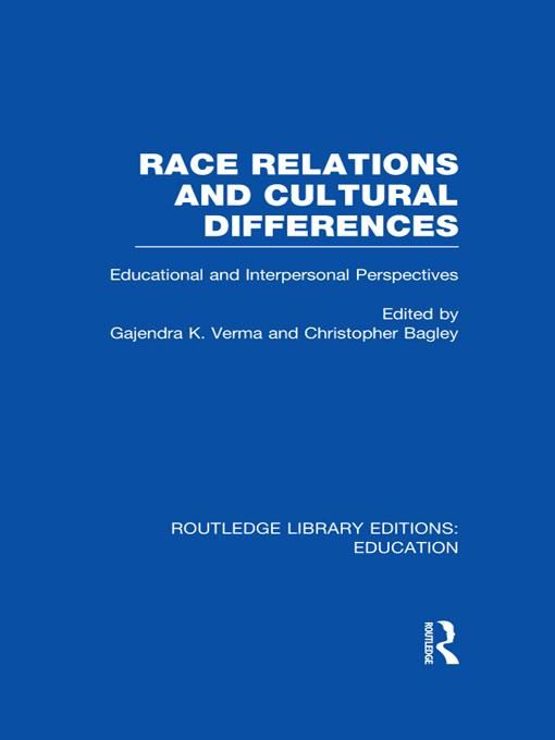 Produktbild: Race Relations and Cultural Differences
