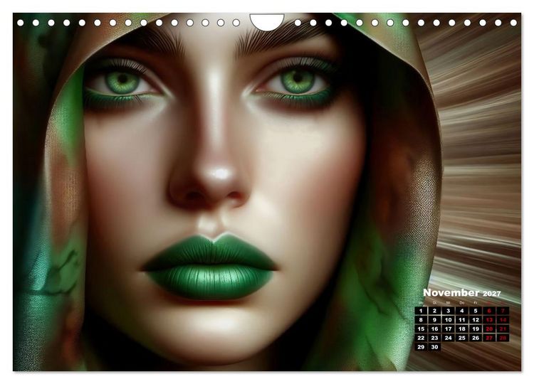 Produktbild: Eleganz, Farbe und Anmut (Wandkalender 2027 DIN A4 quer), CALVENDO Monatskalender