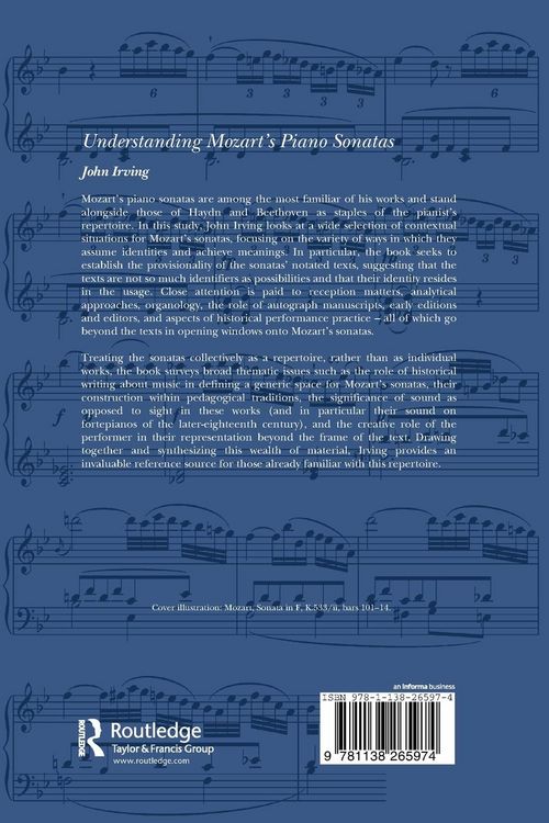Produktbild: Understanding Mozart's Piano Sonatas