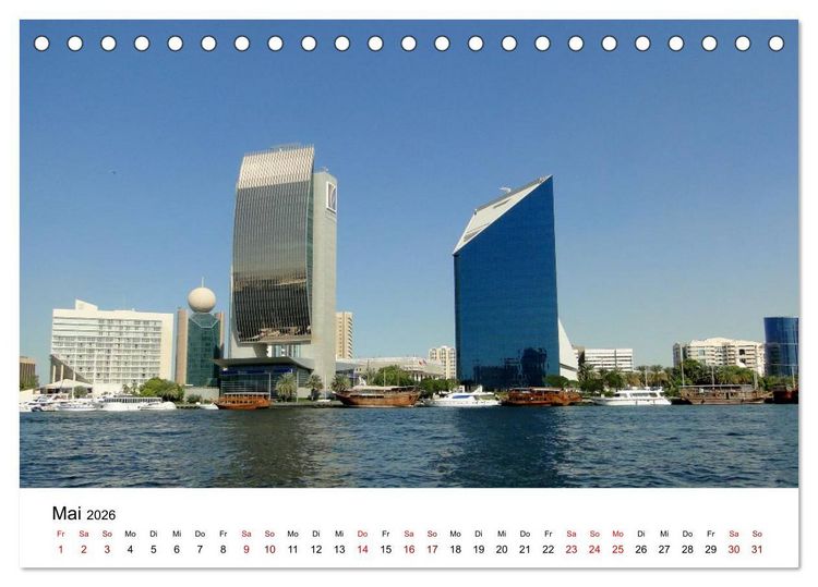 Produktbild: Dubai - Ein Erlebnis (Tischkalender 2026 DIN A5 quer), CALVENDO Monatskalender