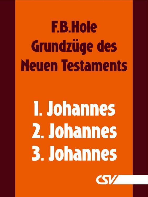 Produktbild: Grundz&uuml;ge des Neuen Testaments - 1., 2. & 3. Johannes