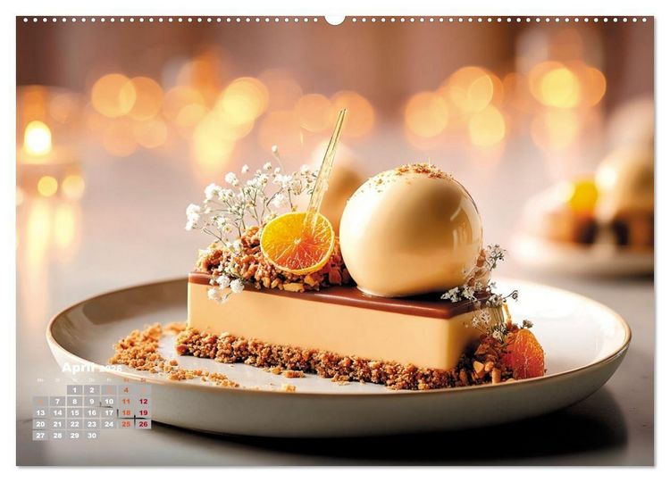 Produktbild: S&uuml;&szlig;e Verf&uuml;hrungen - Exquisite Desserts (hochwertiger Premium Wandkalender 2026 DIN A2 quer), Kunstdruck in Hochglanz