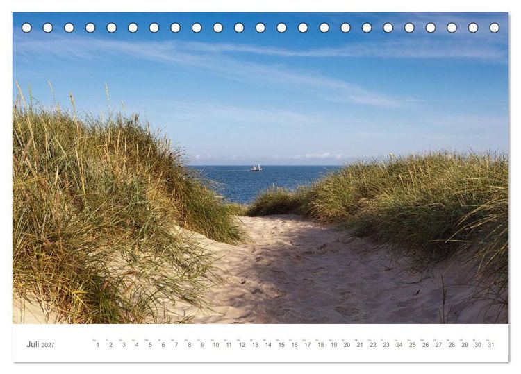 Produktbild: Stege & Wege auf Sylt (Tischkalender 2027 DIN A5 quer), CALVENDO Monatskalender