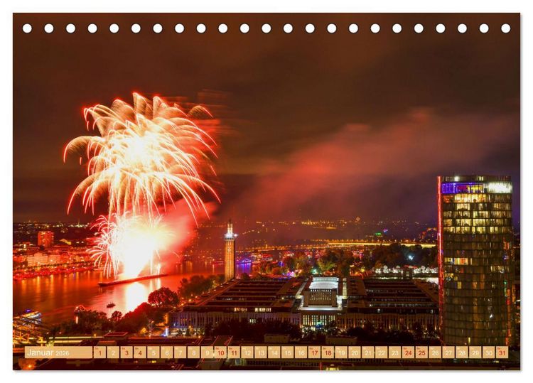 Produktbild: Von K&ouml;lner D&auml;chern (Tischkalender 2026 DIN A5 quer), CALVENDO Monatskalender