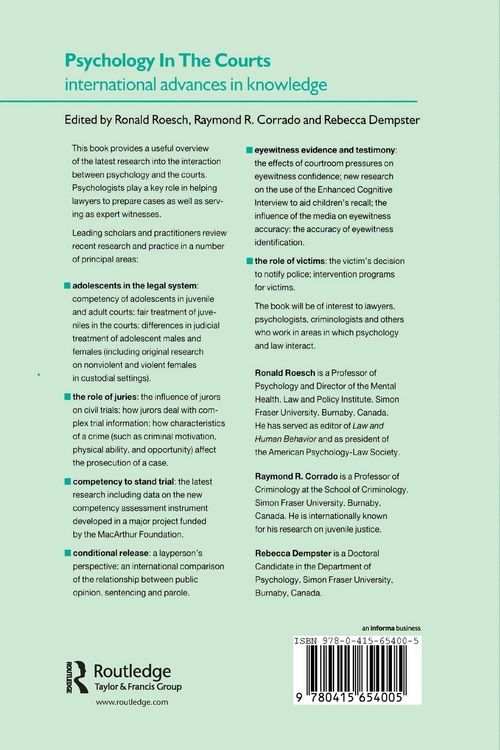 Produktbild: Psychology in the Courts