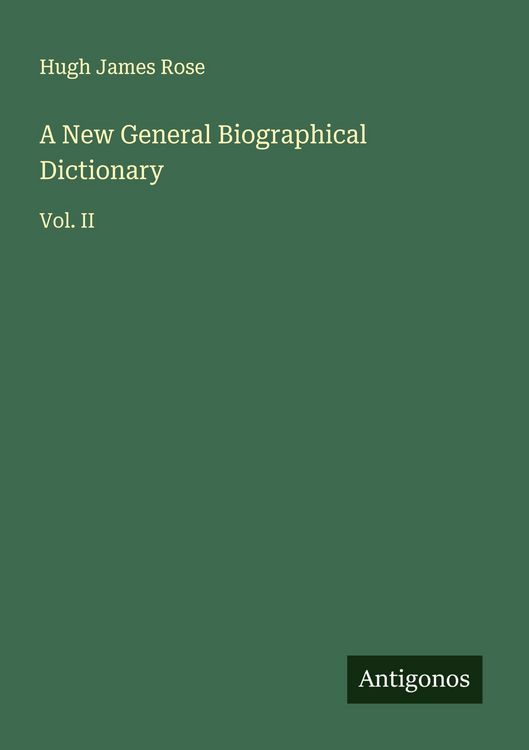 Produktbild: A New General Biographical Dictionary
