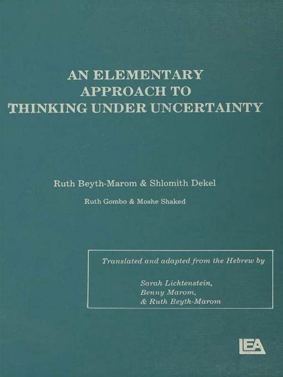 Produktbild: An Elementary Approach To Thinking Under Uncertainty