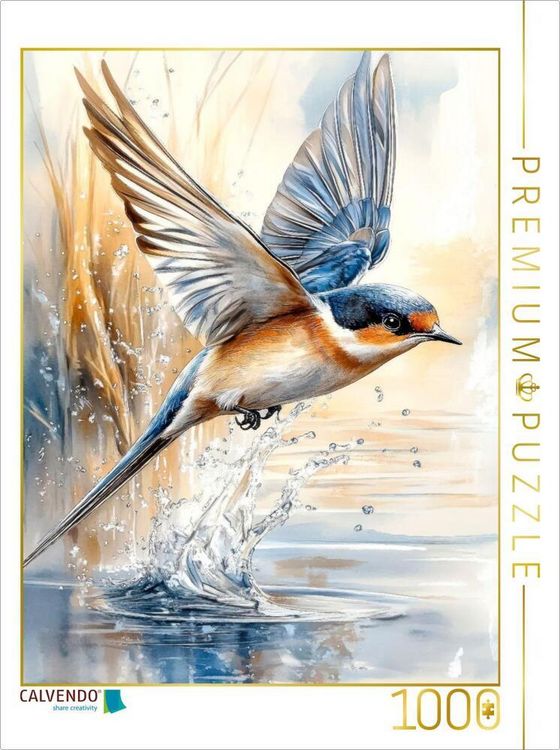 Produktbild: CALVENDO Puzzle Schwalbe | 1000 Teile Lege-Gr&ouml;&szlig;e 64x48cm Foto-Puzzle f&uuml;r gl&uuml;ckliche Stunden
