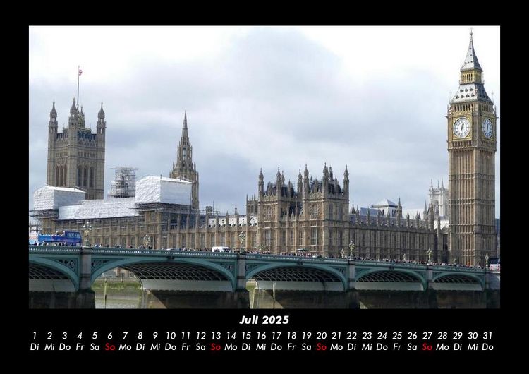 Produktbild: London 2025 Fotokalender DIN A3