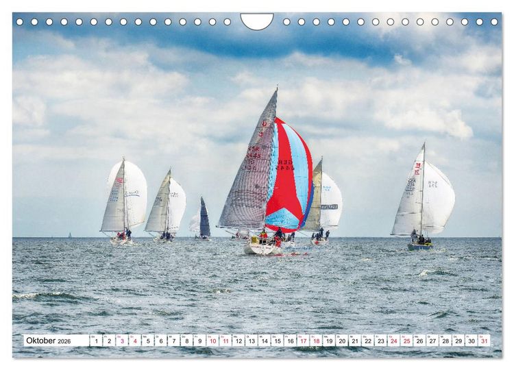 Produktbild: Leidenschaft Segeln (Wandkalender 2026 DIN A4 quer), CALVENDO Monatskalender