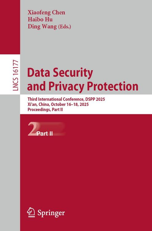 Produktbild: Data Security and Privacy Protection