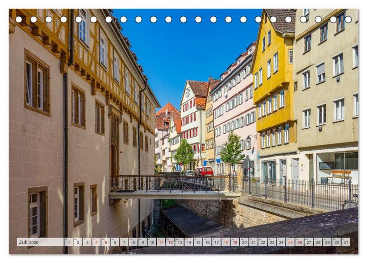 Produktbild: T&uuml;bingen Stadtansichten (Tischkalender 2026 DIN A5 quer), CALVENDO Monatskalender