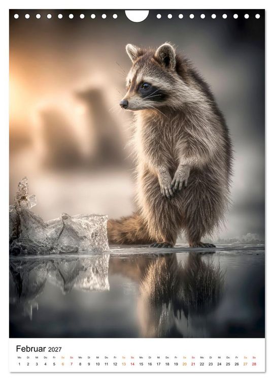 Produktbild: Tiere im Winter - eisige Eleganz (Wandkalender 2027 DIN A4 hoch), CALVENDO Monatskalender