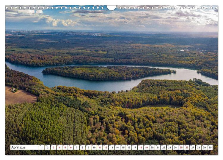 Produktbild: Ostbrandenburg von oben (Wandkalender 2026 DIN A3 quer), CALVENDO Monatskalender
