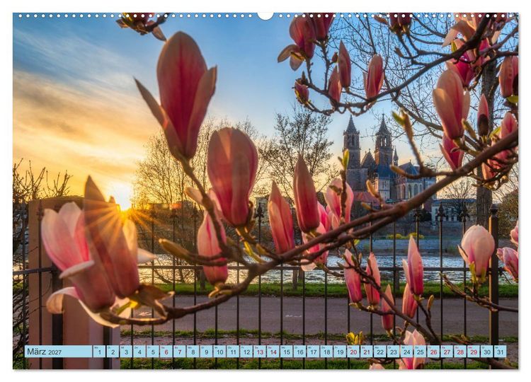 Produktbild: Magdeburger Dom 2027 (hochwertiger Premium Wandkalender 2027 DIN A2 quer), Kunstdruck in Hochglanz