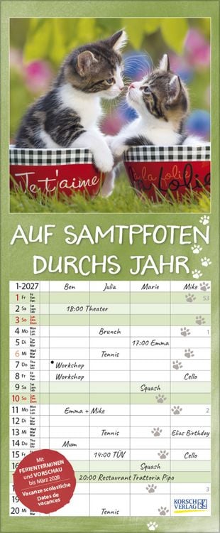 Produktbild: Auf Samtpfoten durch's Jahr 2027