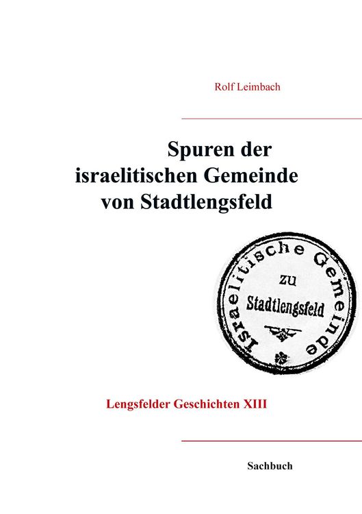 Produktbild: Spuren der israelitischen Gemeinde von Stadtlengsfeld
