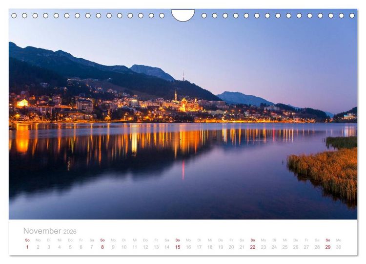 Produktbild: Graub&uuml;nden Engadin 2026 (Wandkalender 2026 DIN A4 quer), CALVENDO Monatskalender